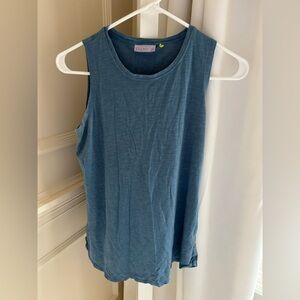 Tasc sustainable Nola Performance Tank Blue Sleeveless Women's Top XS